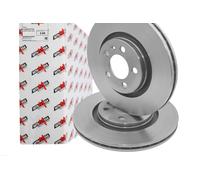AUTOMEGA 2x Disco Ventilato Frontale per VW Golf IV 1J1 1J5 Audi A1 8X1 8XK