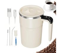 automiscelatrice, 400 ml, bicchiere per miscelazione automatica ricaricabile, elettrica portatile per caffè, per viaggi, vacanze, ufficio, scuola, appartamento, bevande di cioccolata calda