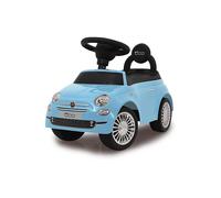 Jamara 460327 - Push-Car Fiat 500 blu - Bagagliaio sotto il sedile, Maniglia per spinta e sostegno, Clacson, Protezione da ribaltamento