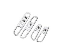 Automobile Copertura Decorativa Per Pulsante Alzacristalli Auto Per Jeep Per Renegade 2016 2017 2018 2019 2020 2021 JUNOOS(Argento)