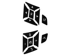 Automobile Decals Compatibile Con Benz Per CLA C117 Per CLA200 Per CLA250 CLA45 2012 2013 2014 Accessorio Adesivo Per Rivestimento Interruttore Pulsante Volante Nero