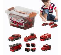 Automobile giocattolo assemblato, Set di veicoli da gioco,Veicoli magnetici per bambini, Giocattolo da costruzione assemblato - Playset Veicoli da collezione con scatola di immagazzinaggio per