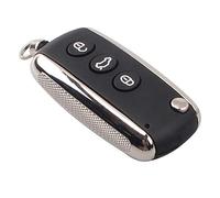 Automobile Locksmith Guscio per chiave telecomando a 3 pulsanti con lama vuota per telecomando Bentley Continental GT Flying Spur