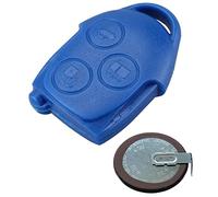 Automobile Locksmith Kit di riparazione compatibile per Ford Transit Connect Mk7 3 pulsanti blu chiave telecomando e batteria VL2330