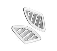 Automobile Per B&MW X1 F48 2016-2022 2 Pezzi Di Adesivo Decorativo Per La Copertura Della Presa D'aria Anteriore Dell'auto JUNOOS(Steel style 2)