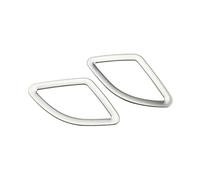 Automobile Per B&MW X1 F48 2016-2022 2 Pezzi Di Adesivo Decorativo Per La Copertura Della Presa D'aria Anteriore Dell'auto JUNOOS(Abs silver)
