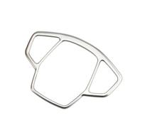 Automobile Per Jeep Per Compass 2017-2020 Per Renegade 2015-2020 Adesivo Copertura Pulsante Freno A Mano Console Centrale Dell'auto JUNOOS(Stainless silver)