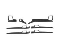 Automobile Per Jeep Per Grand Cherokee 2011+ 7 Pezzi/set Strisce Decorative Per Pannello Maniglia Porta Interna Cruscotto Auto JUNOOS(Carbon fiber texture)