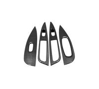 Automobile Per N&issan Per Qashqai J11 2016-2019 2020 Pannello Di Rivestimento Bracciolo Portiera Dell'auto Pulsante Interruttore Cornice Di Finitura JUNOOS(Carbon Fiber texture)