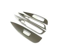 Automobile Per N&issan Per Qashqai J11 2016-2019 2020 Pannello Di Rivestimento Bracciolo Portiera Dell'auto Pulsante Interruttore Cornice Di Finitura JUNOOS(Argento)