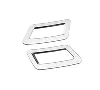 Automobile Per N&issan Per X-Trail T32 2013-2021 Per Qashqai J11 2014-2021 Coperture Bocchette Dell'aria Condizionata 2 Pezzi Copertura Bocchette Dell'aria JUNOOS(ABS Chrome Silver)