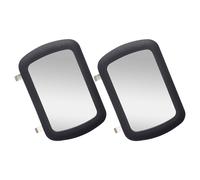 Automobile Sun Visor Mirror Black PP Clip on Reusable Makeup Mirror