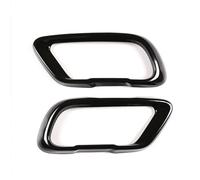 Automobile Tubo Scarico 1 Paio/2 Pezzi Di Accessori Esterni Per Auto Per BMW X5 X6 X7 2019-2023 Uscite Scarico Cornice Coda Copertura Nera