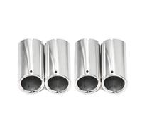 Automobile Tubo Scarico 4 Pezzi Terminale Di Scarico Per BMW G07 X7 G06 X6 G05 X5 Per M40i Per M50i Silenziatore Tubolare(Argento)
