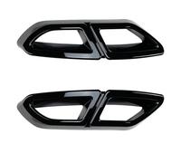 Automobile Tubo Scarico Per Passat B8 2017 2018 2019 ABS Terminale Di Scarico Marmitta Tubo Copertura Coda Accessori Auto(Nero lucido)