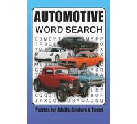 Automobile word search puzzle book: Word Searches with Easy to Read Print about Automobiles, Mussel Cars, Mechanics and More | 6x9 inches 110 pages | Gift for Vacations, Holidays and Free Times