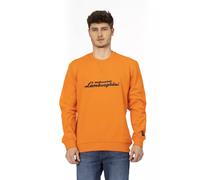 Automobili Lamborghini Orange Cotton Men Sweater - XL