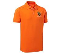 Automobili Lamborghini Polo da Uomo Leggero in Stile Classico, Prodotto con Licenza Ufficiale, Arancione, Colore: arancione., L