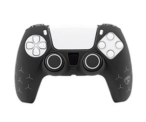 Automobili Lamborghini Silicon Kit Black PS5 - Cover in silicone PS5, controller skin, custodia protettiva, thumb grips per PS5, gommini per levette, nero