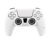 Automobili Lamborghini Silicon Kit White PS5 - Cover in silicone PS5, controller skin, custodia protettiva, thumb grips per PS5, gommini per levette, bianco