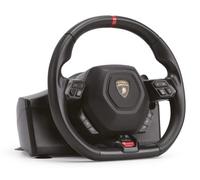 Automobili Lamborghini Volante Gaming per PS4, PC e PS5 (in retrocompatibilità PS4) vibrazione dinamica, sterzata 270° pedaliera, cavo 1,8mt