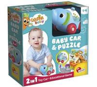 Automobilina elefante con puzzle - Carotina Baby