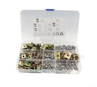 Automotive 170pcs Auto Paraurti Fissaggio U Dadi Clip con Viti Autofilettanti Kit per il Collegamento Sicuro di Parti in Plastica
