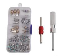 Automotive AC Repair Tool Kit 102Pcs Con Valvola Pneumatico Stelo Core E Dual Funzione Remover Installatore Strumenti Per Auto, Moto, ATV
