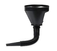 Automotive Black Flexible Plastic Plastic, impostazione di imbuto di plastica flessibile con tubo di prolunga flessibile e filtro per olio per auto e famiglia