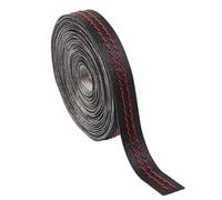 Automotive Black Trim Molding - High-Grade Leather Car Interior Trim Strip, Adhesive Backed Dashboard Decoration | Auto Interior Aesthetic Accessory For Dash Door Panel DIY Design Custom Fit