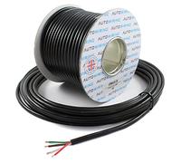 Automotive - Cavo a 4 conduttori, 12 V, 24 V, a parete sottile, colore: rosso, marrone, bianco, verde (0,75 mm², 14 Amps, bobina da 10 metri)