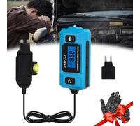 Automotive Circuit Fault Probe Tester, 20A 48V High-Precision Current Tester, Car Relay Fuse Blade Checker, Built-in Front Light with Blue Backlit LCD (1pcs)