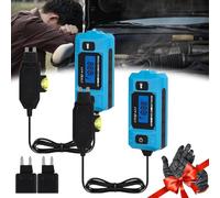 Automotive Circuit Fault Probe Tester, 20A 48V High-Precision Current Tester, Car Relay Fuse Blade Checker, Built-in Front Light with Blue Backlit LCD (2pcs)