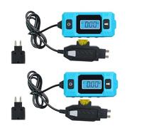 Automotive Circuit Fault Probe Tester, High-Precision Current Tester, 20A 48V Car Relay Fuse Blade Checker, Built-in Front Light with Blue Backlit LCD Screen (2pcs)