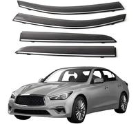 Automotive Deflettori d'aria per Infiniti Q50 Q50S 2016-2019 parapioggia deflettori adesivi Visiere Parapioggia Porta Visiera Vent Ombra