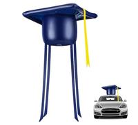 Automotive Exterior Accessories - Waterproof Inflatable Graduation Hat - Blow Up Car Roof Decoration with Long Ribbons, Graduation Hat Decor for Vehicles, ATV Celebration Display
