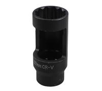 Automotive O2 Sensor Remover - 27mm 12-Point Socket With 1/2-Inch Drive Too | Chrome Vanadium Steel Anti-Slip Oxygen Sensor Socket Tool For Engine Repair, Removal & Installation On Cars, SUVs & Trucks