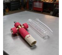 Automotive Per la pulizia della bottiglia di schiuma con interfaccia a connessione rapida da 1/4 e design trasparente per una gestione ottimale della soluzione (rosso)