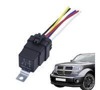 Automotive Relay - 12V 24V Heavy Duty Pigtail, Waterproof 4 5 Pin Replacement, High Capacity Power Switch, Sealed Terminal Socket | Universal Vehicle Control, Wipers, Central Locking, LED Lights, Fog