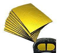 Automotive Sound Deadening Mat, Heat Insulation, Adhesive Backing, Roof Door Insulation, Noise Reduction, Easy Installation, 10pcs Set, (25x18x0.5cm), Ideal for Car Engine & Doors