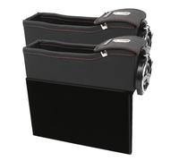 Automotive Storage Organizer - Car Seat Crevice Box, Drink Holder Console Side Accessories for Truck Cards Phones Key Glasses | Work Van Organization, Construction Vehicle Console, Service Technician