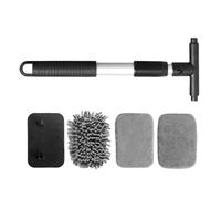 Automotive Windshield Cleaner Tool, Window Cleaning Brush, Extendable Auto Duster, Multipurpose Glass Maintenance Accessory, Portable Compact Ideal for Car, Shower Door, Home Use
