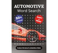 Automotive Word Search: A Puzzle Book for Car Lovers: Word Searches with Easy-to-Read Print About Cars, Engines, Mechanics and More | 6x9 Inches, 110 ... Gift for Vacations, Holidays and Free Times