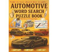 Automotive Word Search Puzzle Book for Adults, Teens, and Kids: Jumbo Word Search Puzzle Book for Adults and Teens - 8.5 x 11 Inch Pages - Includes 80 ... Words - Hours of Brain-Boosting Fun!