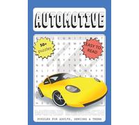 Automotive Word Search Puzzle Book: Word Search with Easy-to-Read Print: Automobiles, Cars, Engines, and More | 6x9 inches | 110 Pages | 50+ Puzzles | ... Gift for Vacations, Holidays, and Free Time