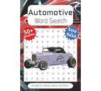 Automotive Word Search Puzzle Book: Word Searches with Easy to Read Print about Automotive, Cars, Engines and More | 6x9 inches, 110 pages | 50+ ... Gift for Vacations, Holidays and Spare Times