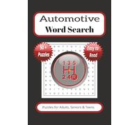 Automotive Word Search Puzzle Book: Word Searches with Easy to Read Print about Automotive, Cars, Mechanics and More | 6 x 9 inches, 110 pages, 50 + Puzzles…Gift for Vacations, Holidays and Free Times
