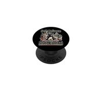 Autonomia contro controllo statale frase ironica retro PopSockets PopGrip Adesivo