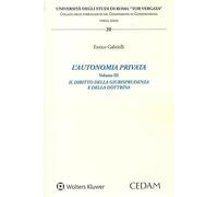 Autonomia privata vol. 3