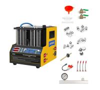 AUTOOL CT160 Pulitore e Tester per iniettori di Carburante per autoveicoli 220V, iniettore di Carburante a 4 cilindri Macchina per la Pulizia ad ultrasuoni Riscaldamento del Fluido